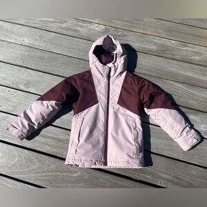 LIKE NEW Alpine Diva Pink and Burgundy Winter Waterproof Ski Jacket